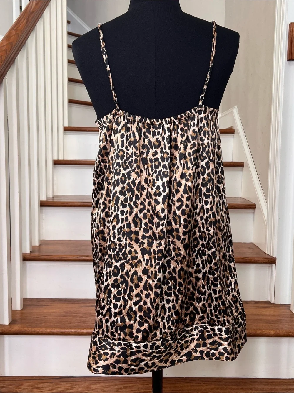 Victoria’s Secret Vintage Y2K Leopard Satin Slip 2000s - Picture 4 of 7